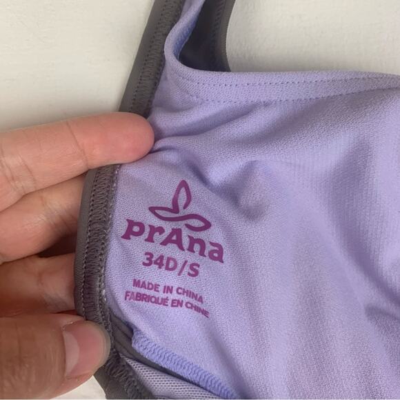 Prana women's small 34D gray new Aelyn One-Piece Swimsuit underwire athletic - Picture 3 of 13